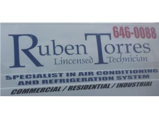 reparacion instalacin Puerto Rico RUBEN TORRES A/C & REFRIG.