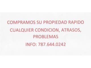 COMPRO TU CASA CON ATRASOS, HERENCIA, PROBLEMAS, Puerto Rico JBL REALTY SERVICES