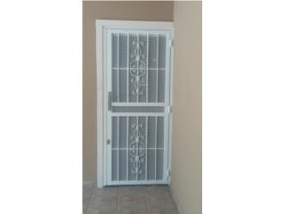 puerta rejas con screens con mucha seguridad Puerto Rico  Rosario & Portones Electricos