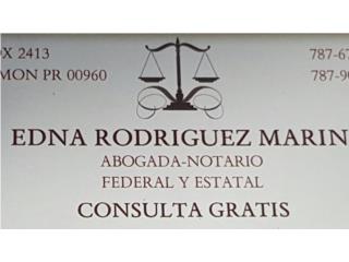 Abogado (consulta gratis)Notario,Familia,Daos. Puerto Rico Abogado (consulta gratis) Edna Rodriguez Marin