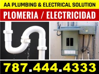 Plomero / Electricista / Handyman Puerto Rico AA Plumbing & Electrical Soluctions