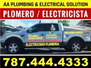 Plomero y Electricista |  Puerto Rico AA Plumbing & Electrical Soluctions