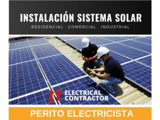 Electricista Instalador de Paneles Solares  Puerto Rico JT Electrical Contractor