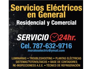 Certificaciones electricas LUMA Puerto Rico Morales Electric-Refrigeration  Service