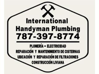 PLOMERIA, ELECTRICIDAD, CISTERNAS, LOZAS Puerto Rico International Handyman Plumbing