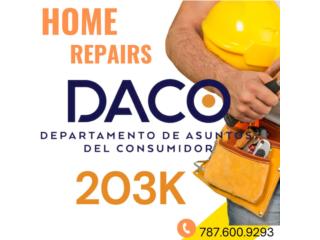 Contratista Certificados DACO FHA 203k  Puerto Rico Miconstructora.com