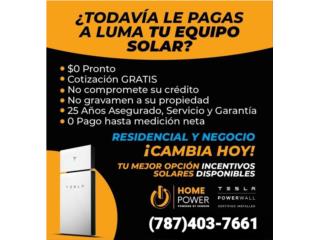 Instalacion Equipo solar con bateria Tesla Puerto Rico TEJAS Y SELLADO DE TECHOS