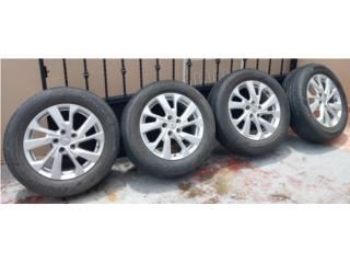 4 GOMAS (225/60R17 99H) CON AROS NUEVOS., Puerto Rico