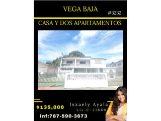 Panaini, Vega Baja ( 1 casa y 2 apartamentos)