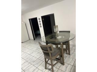 Mesa comedor moderno,cristal,tipo stool, Puerto Rico