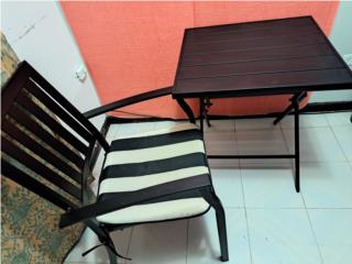 Mesa y silla en hierro, Puerto Rico