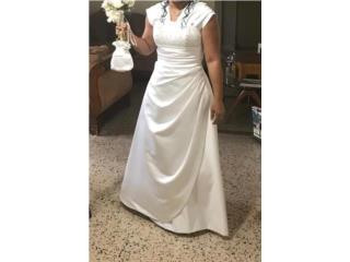 Vestido de novia,bello seda fino, Puerto Rico