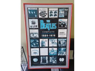 POSTER: Beatles Record and Guitar Chords , Puerto Rico