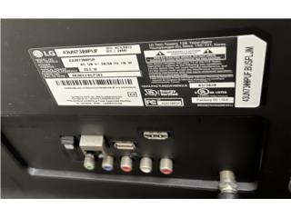 TV 43 pulgadas/Marca LG/Walmart/Mesa Aliss/Si, Puerto Rico