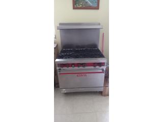 restaurant gas 6 burner stove with oven , Puerto Rico