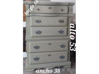 Chest madera pintado gris 