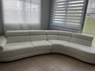 VENTA MUEBLE SECCIONAL PIEL BLANCO