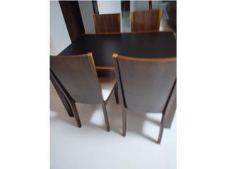 Mesa de comedor extendible 4 sillas