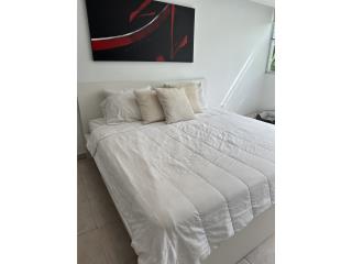 Cama King de IKEA MALM, gavetas y mattress, Puerto Rico