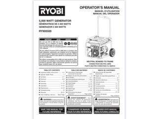 Generador elctrico Ryobi, Puerto Rico