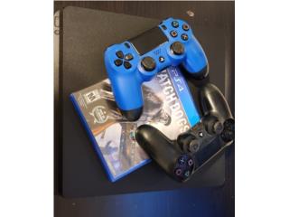 PS4 SLIM 1TB CON DOS CONTROLES Y UN JUEGO, Puerto Rico