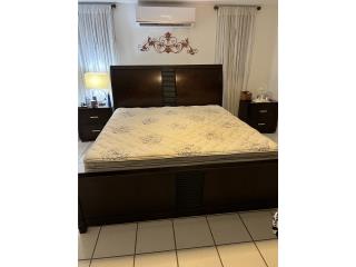 Cama King buenas cond madera ganga $375, Puerto Rico