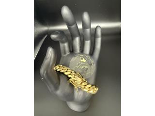 Pulsera Cubana 10k Nueva , Puerto Rico
