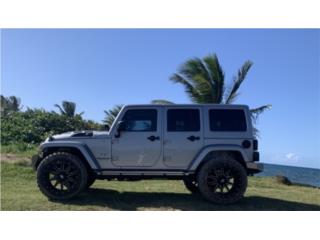 blanco levantado jeep wrangler sahara