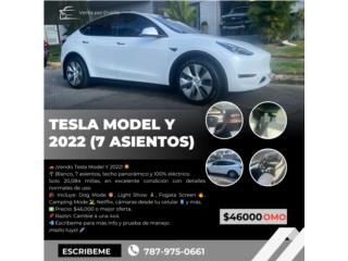 Tesla Model Y (3 filas de asientos) $46K OMO, Tesla Puerto Rico