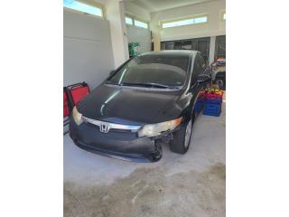 Honda Civic LX 2007, color negro, Chocado, Honda Puerto Rico