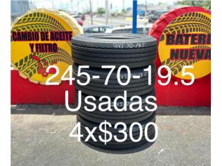 245/70/19.5  set de 4$300, Puerto Rico