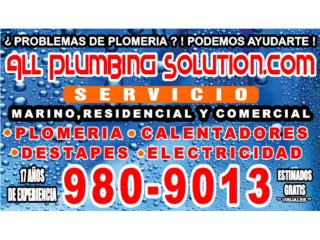 MAESTROS Y PLOMEROS CERTIFICADOS 24/7 EN PUERTO RICO 787-980-9013 - Plomeria Puerto Rico