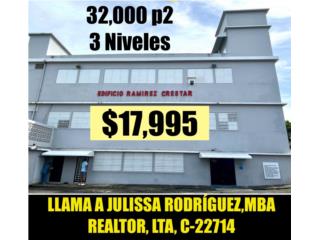 Alquiler Barrio Pueblo Mayaguez PRECIO INSUPERABLE X EDIFICIO COMERCIAL 3 NIVELES! Mayagez