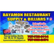 BAYAMON RESTAURANT SUPPLY & BILLIARS Puerto Rico