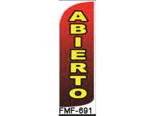Banner ABIERTO RD/YW 3 x 11.5., Puerto Rico