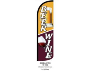 Banner BEER/WINE OR/BR/WH 3 x 11.5.