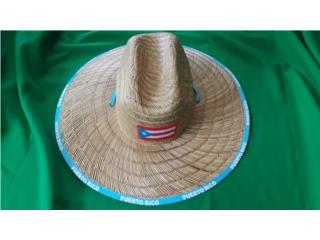 SOMBRERO DE PLAYA CON BANDERA DE PR, Puerto Rico