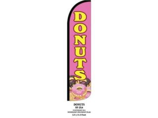 BANNER DONUTS BLU/RD/WH 3' X 11.5, Puerto Rico