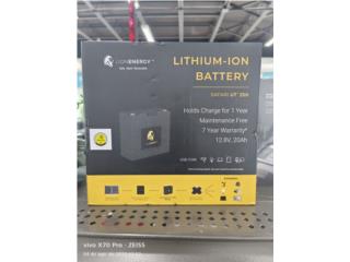bateria de litio ion, Puerto Rico