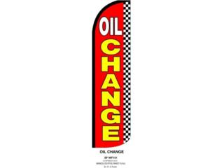 BANNER OIL CHANGE RD/YW/BL/WH 3 X 11.5