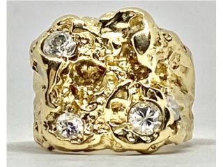 SORTIJA CUBIC 14KT, Puerto Rico