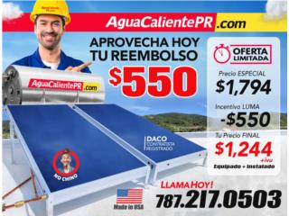 Busca ahora tu CALENTADOR SOLAR #1PR, Puerto Rico