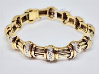 PULSERA BRILLANTES 14KT