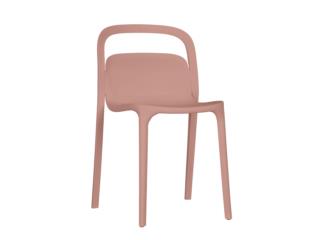 SILLA PLASTICA COLOR ROSA