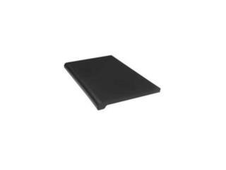 Plastic Bullnose Shelf Black 24