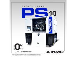 Generador Outpower PS10 para tu hogar, Puerto Rico