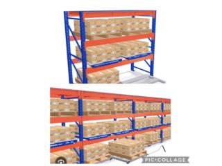 PALLETS RACKS ALMACENES 8,10,12,16,20,24’ 