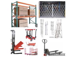 PALLETS RACKS,PORTONES,ESCALERAS,PALLET JACKS