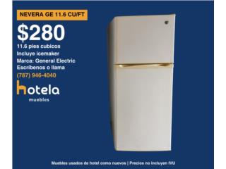 Nevera de 11.6 cu/ft con Icemaker Incluido, Puerto Rico