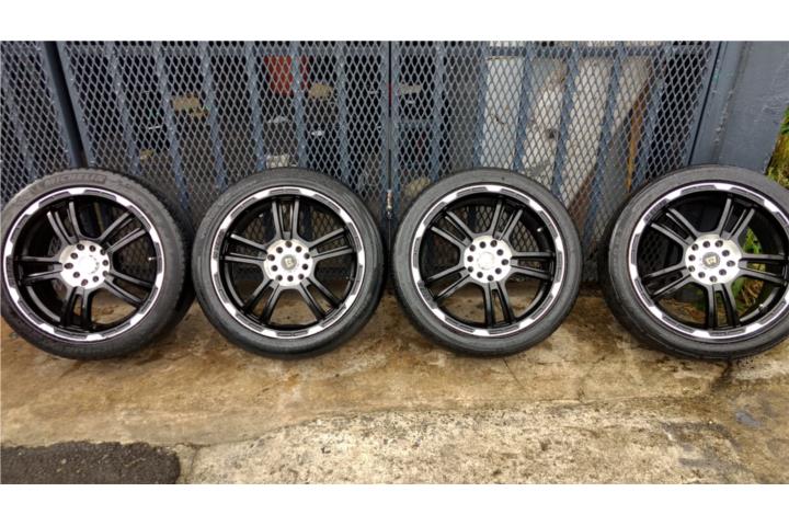  AROS 17  CON GOMAS SON 5X100 GOMA 205 50 R Puerto Rico 